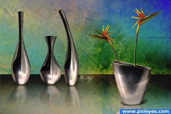 Composition with vases